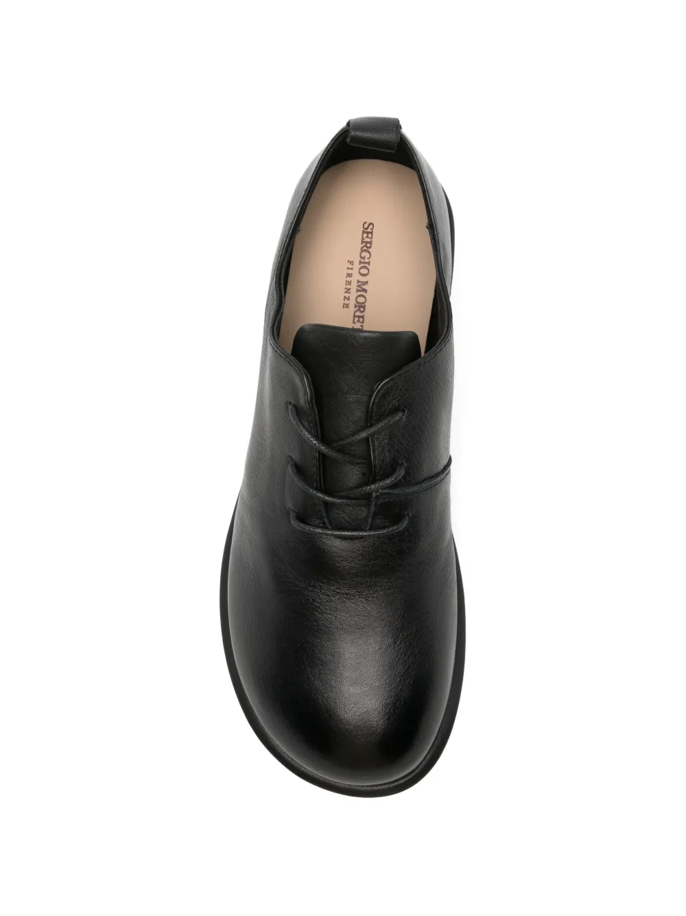 SERGIO MORETTI FIRENZE Leren Derby schoenen Zwart