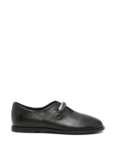 SERGIO MORETTI FIRENZE metal-bar leather loafers