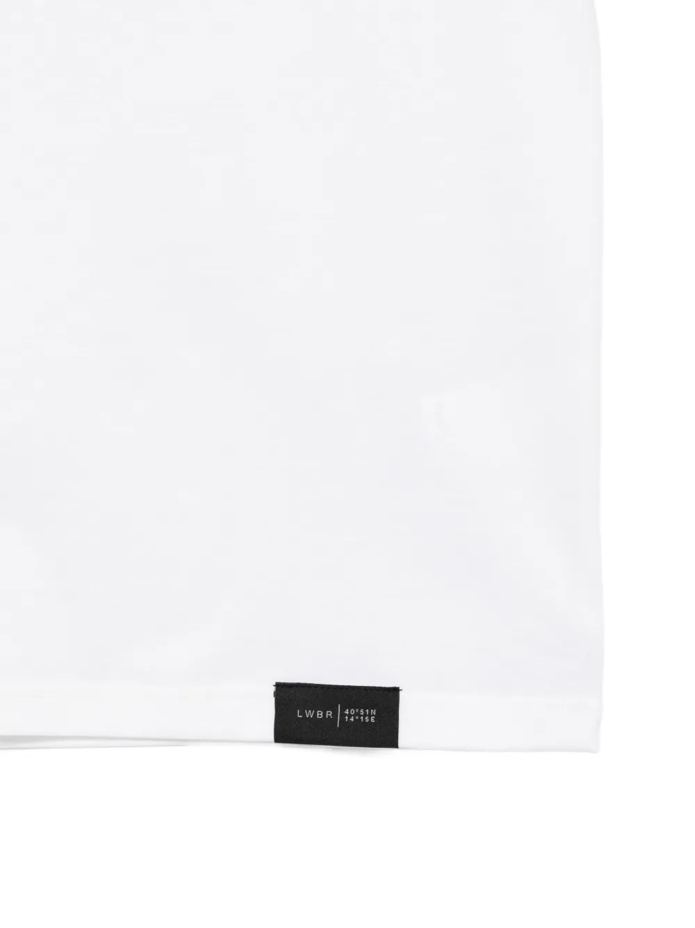 Low Brand T-shirt met logopatch Wit