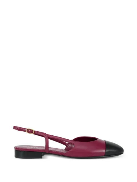 POTAMY cap-toe strap ballet flats