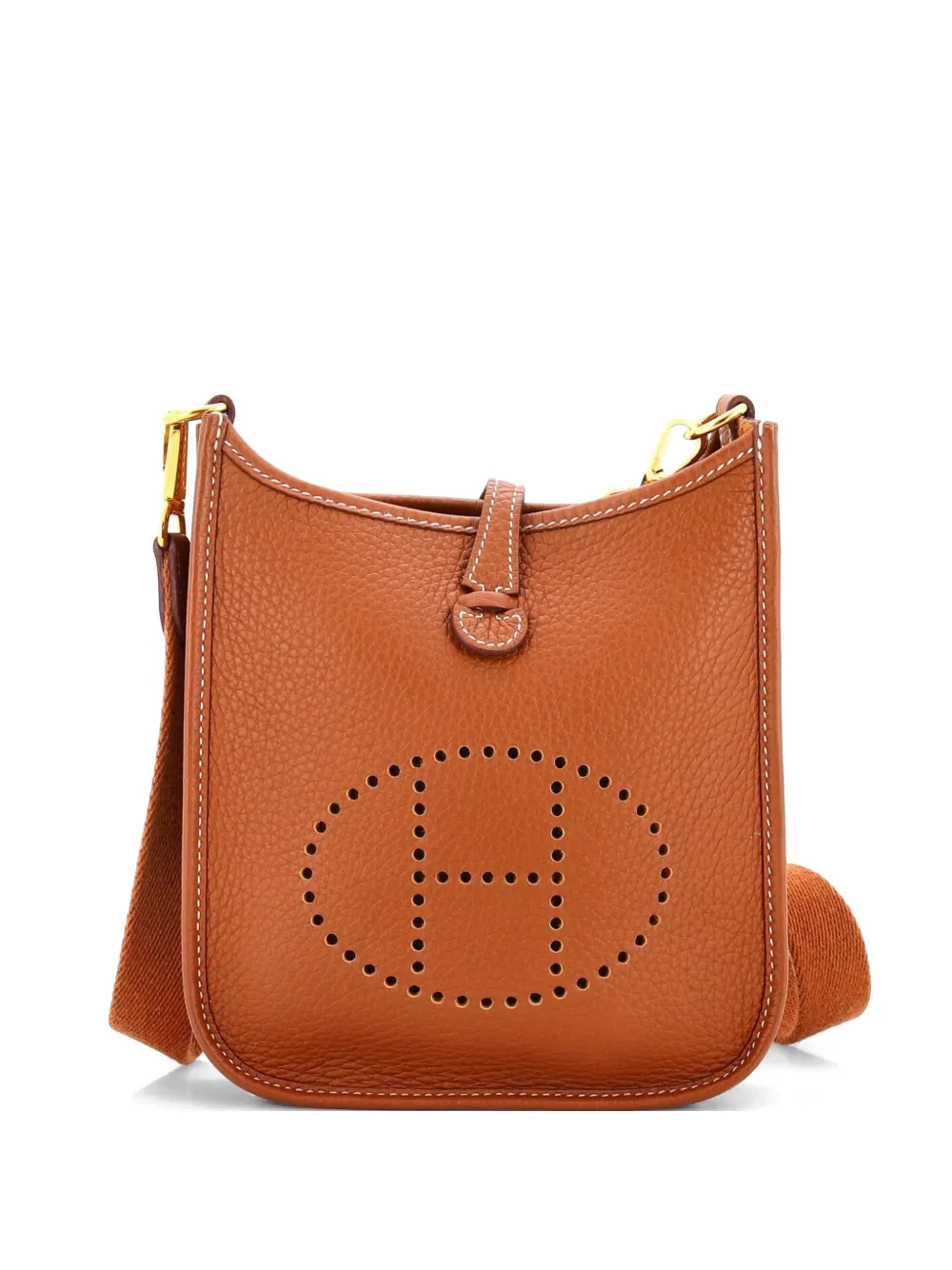 Hermès Pre-Owned Evelyne Bag Gen III Clemence TPM crossbody bag - Marrone