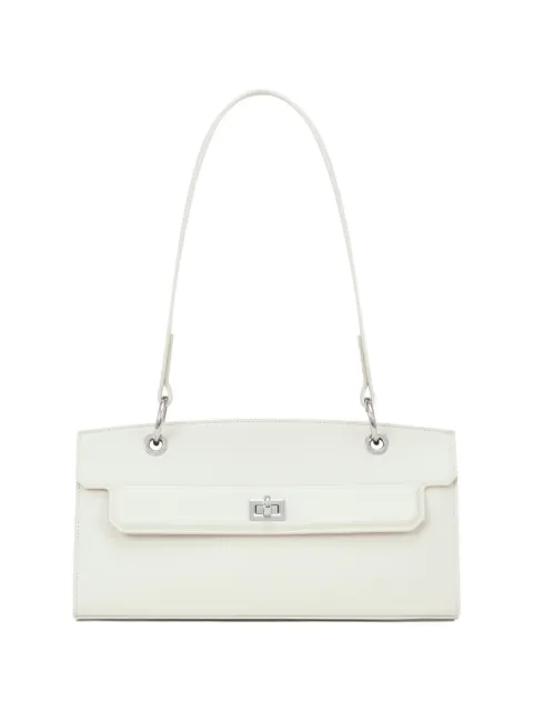 POTAMY flap leather shoulder bag