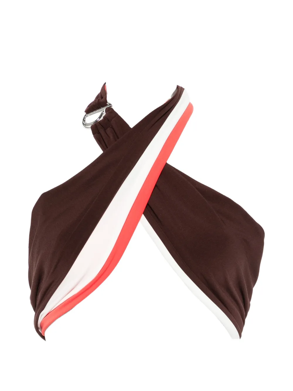 Coperni crossed top - Marrone