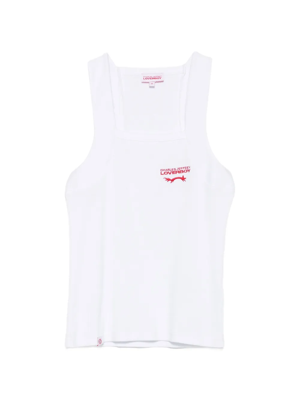 Charles Jeffrey Loverboy Canotta con logo ricamato - Bianco