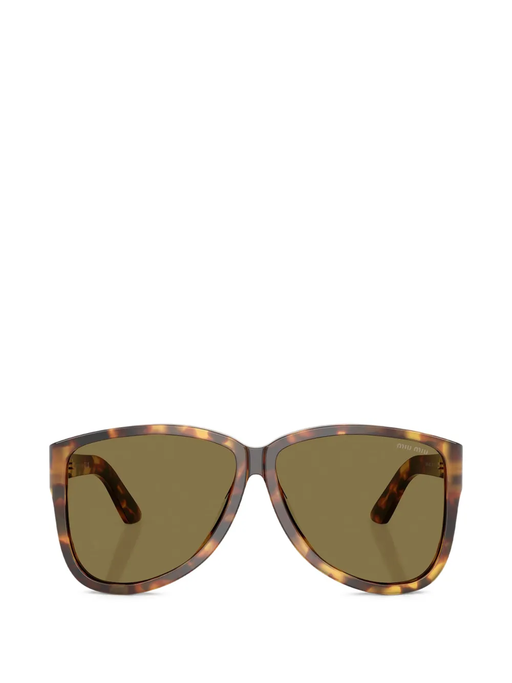 Miu Miu Eyewear geometric-frame sunglasses - Marrone