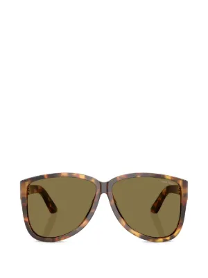 Miu Miu Eyewear オーバーサイズ サングラス | ブラウン | FARFETCH JP