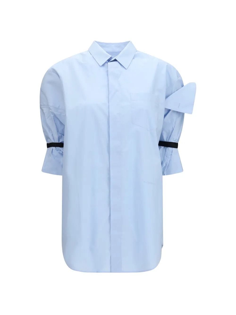 ALAINPAUL elasticated-sleeve shirt - Blu