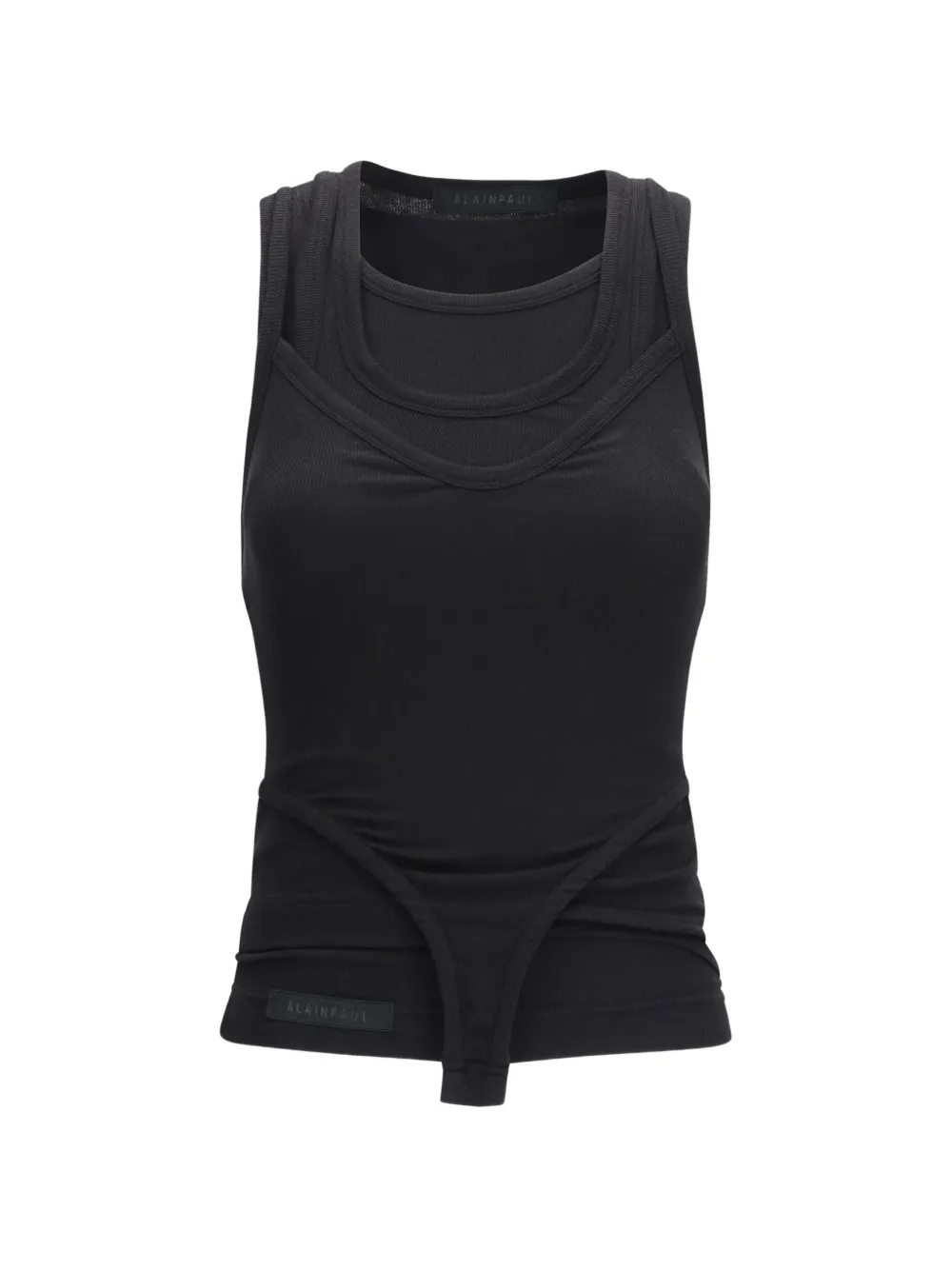 ALAINPAUL layered tank top - Nero