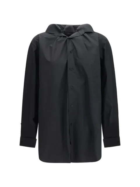 ALAINPAUL elasticated-collar long-sleeved shirt