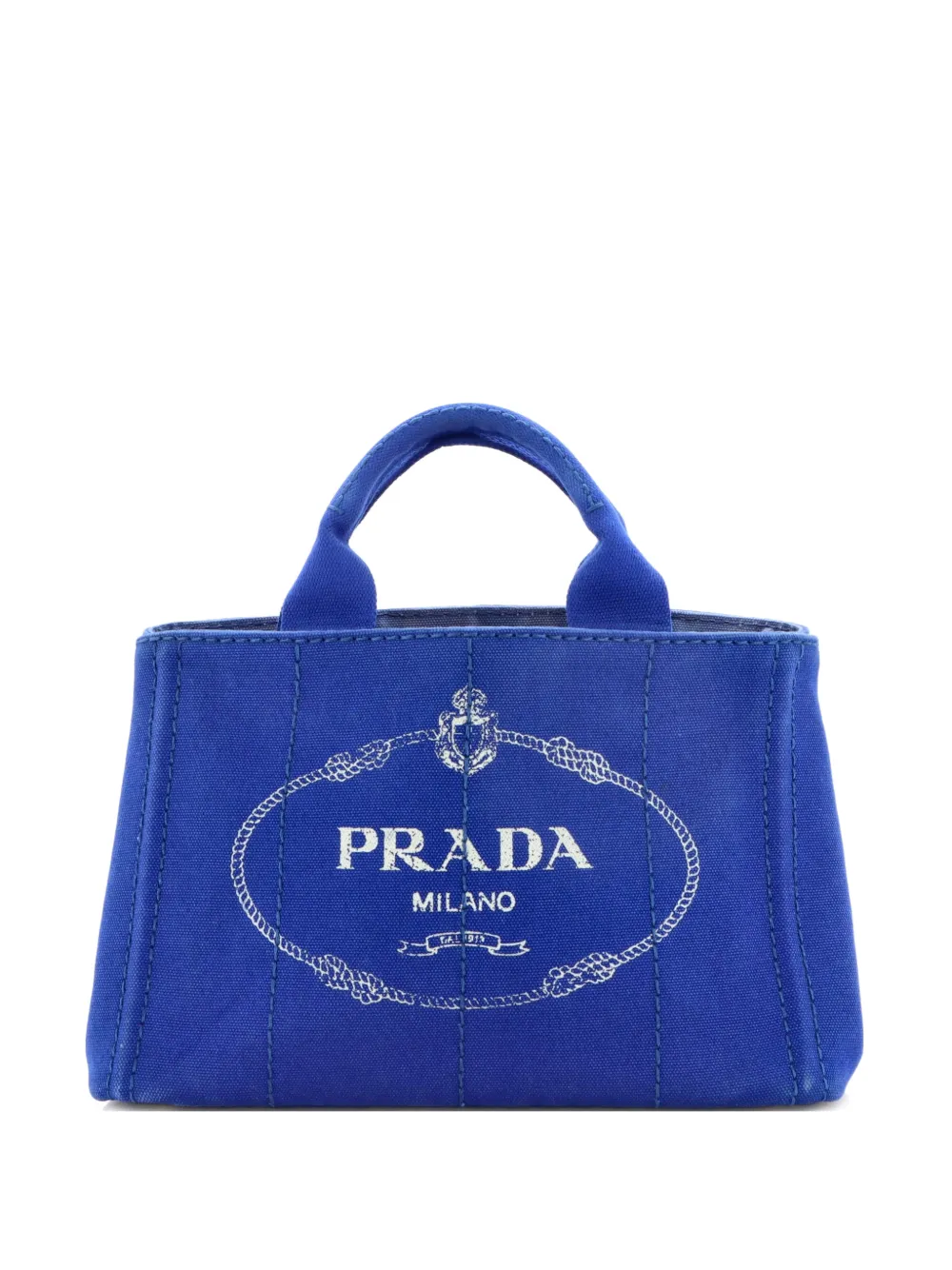 Prada Pre-Owned Canapa Denim Mini tote bag - Blu