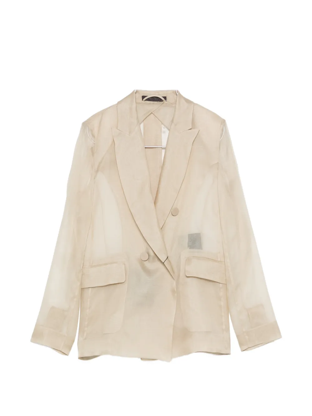 Max Mara Slogan double-breasted blazer - Neutrals