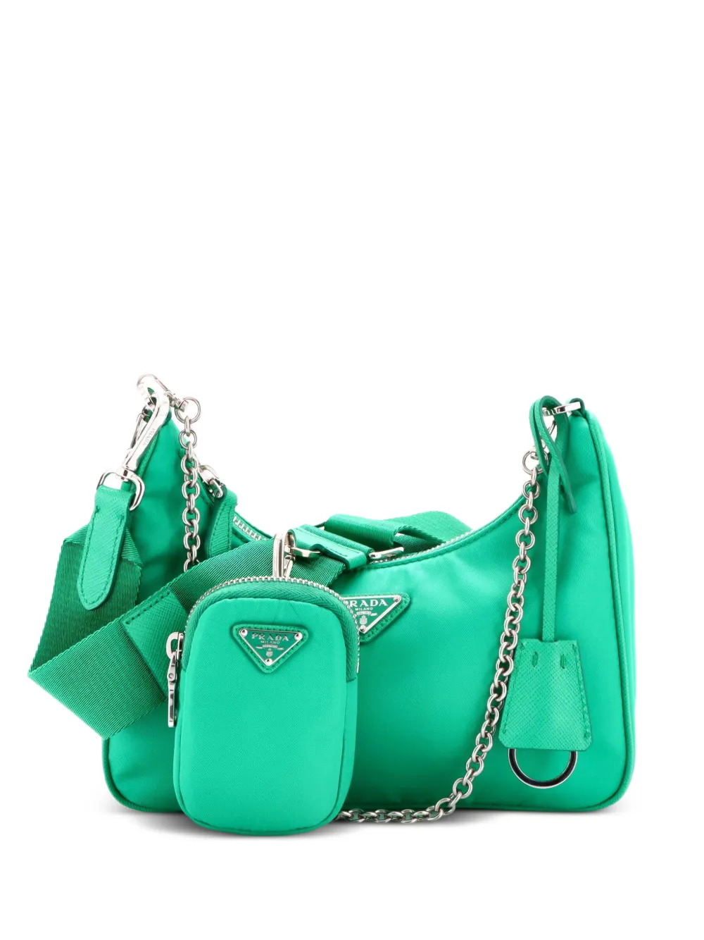 Prada Pre-Owned Re-Edition 2005 Shoulder Bag Tessuto Small crossbody bag - Verde