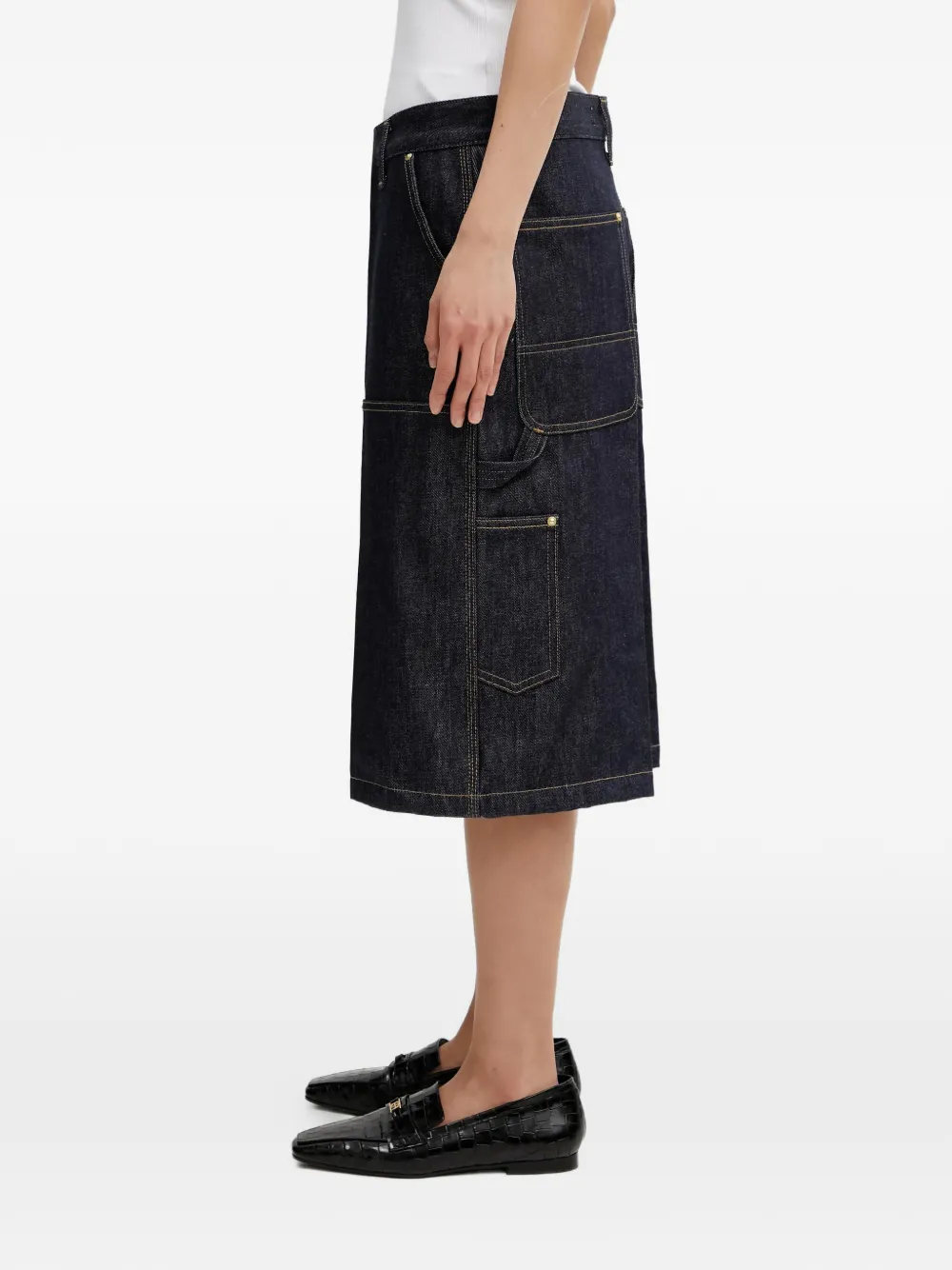 Carhartt WIP Nixon Double Knee denim shorts Blauw