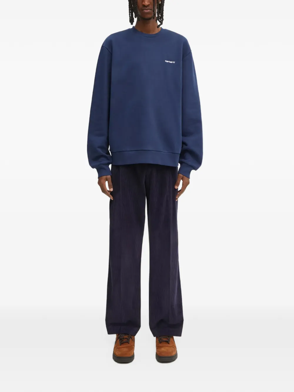 Carhartt WIP Sweater met logoprint Blauw