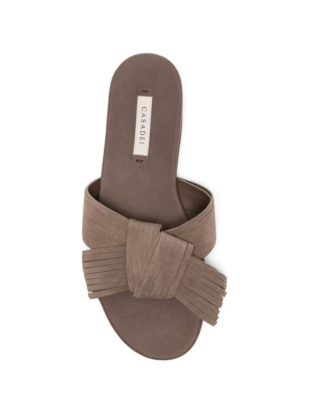 Casadei Sandalen met franje en geknoopt detail Bruin