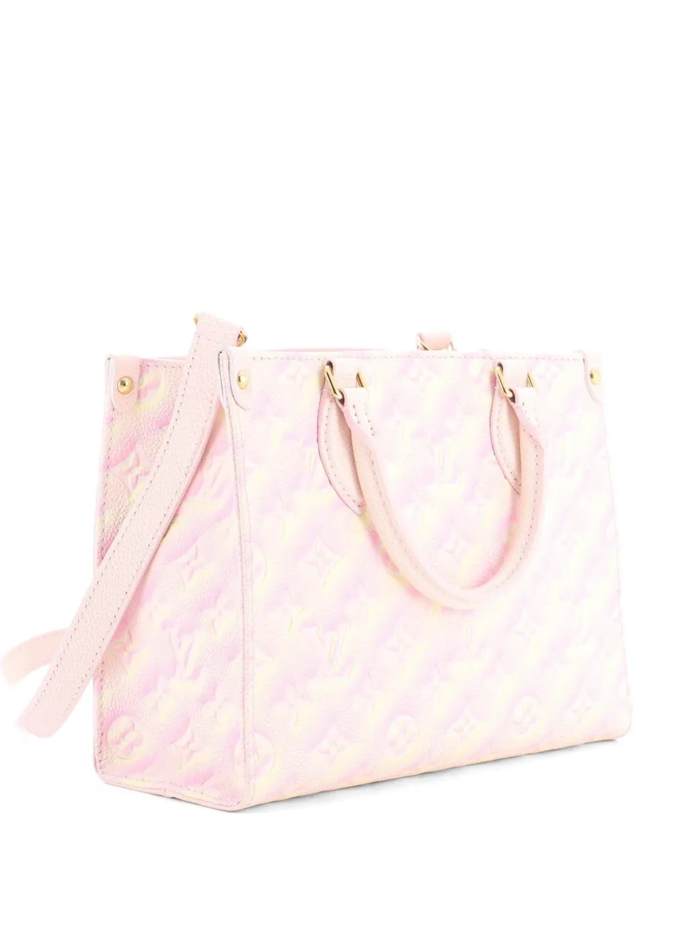 Louis Vuitton Pre-Owned OnTheGo Tote Stardust Monogram Empreinte Leather PM shoulder bag - Pink