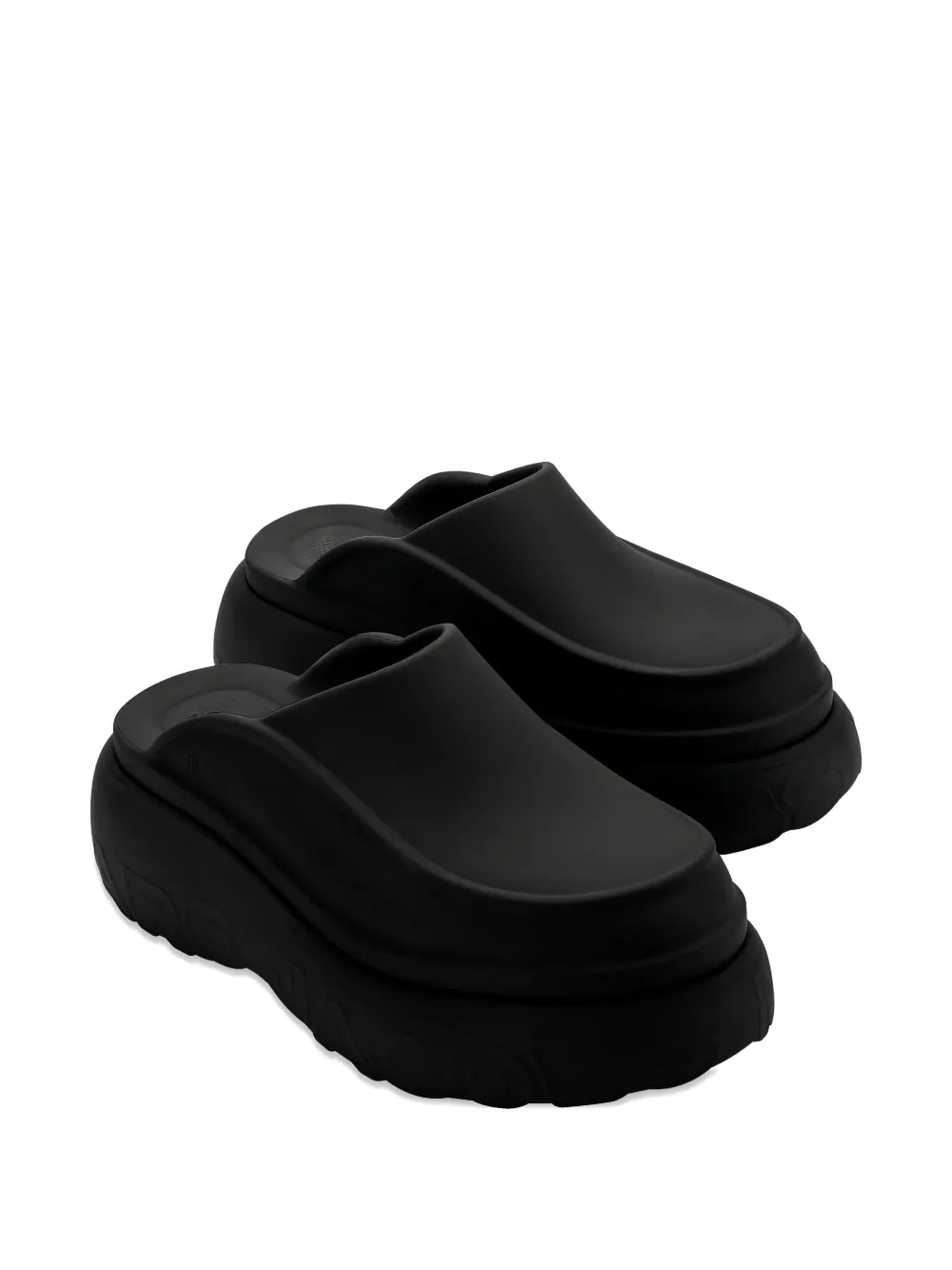 Marc Jacobs x Melissa logo-embossed mules Zwart