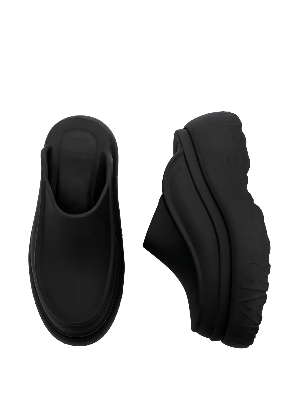 Marc Jacobs x Melissa logo-embossed mules Zwart