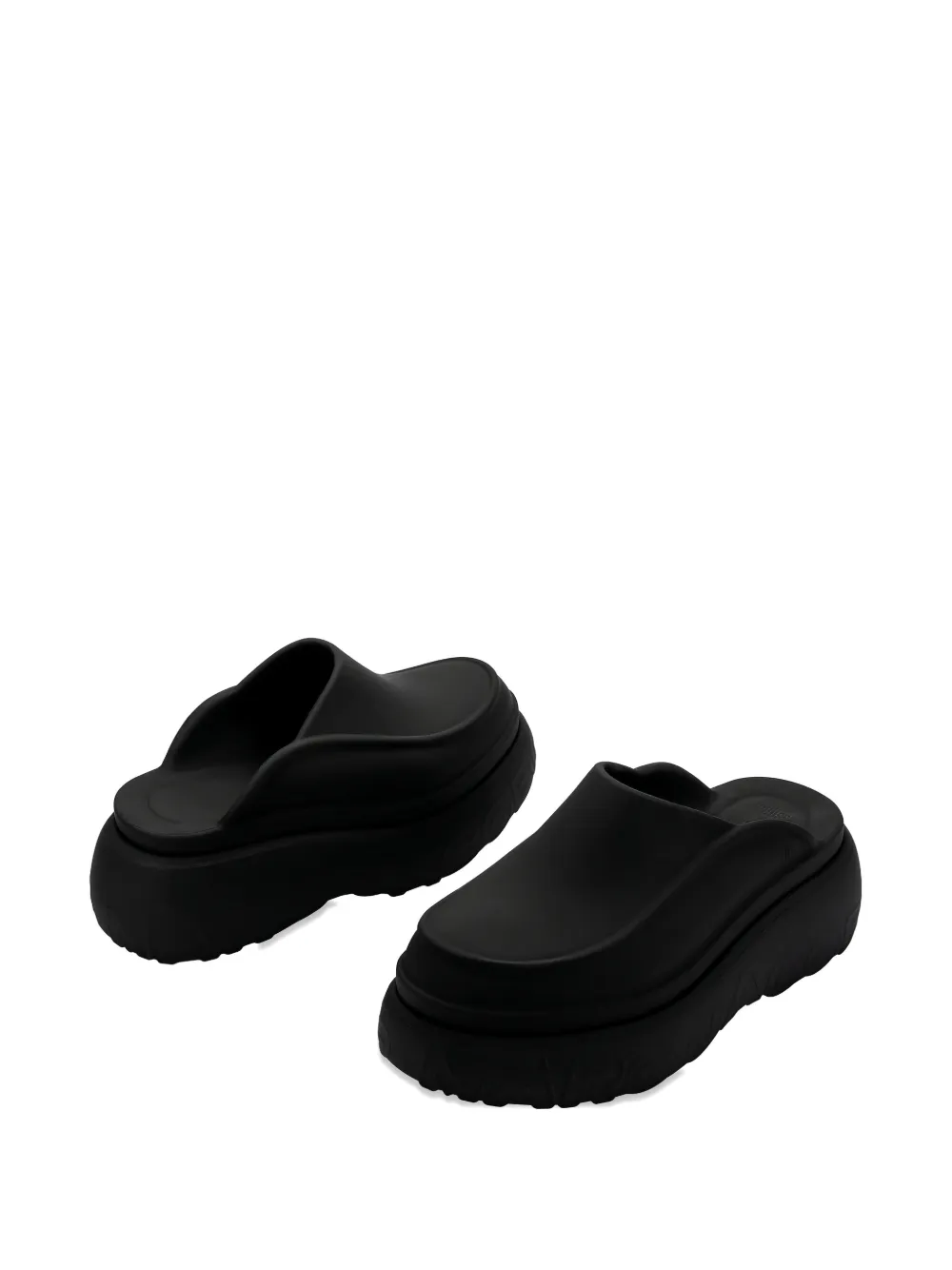 Marc Jacobs x Melissa logo-embossed mules Zwart