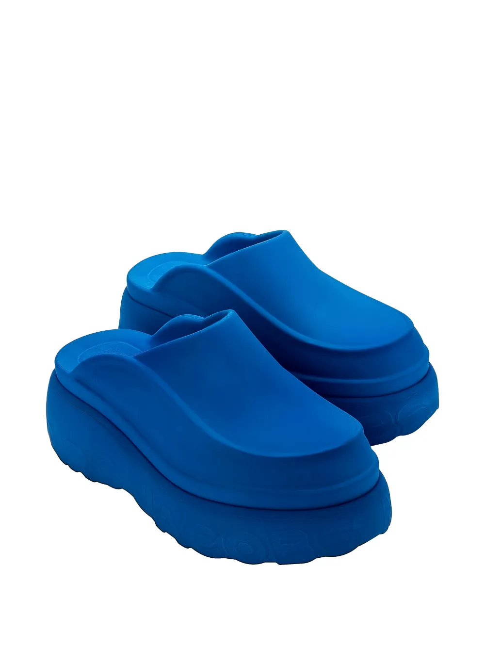 Marc Jacobs x Melissa logo-embossed mules Blauw