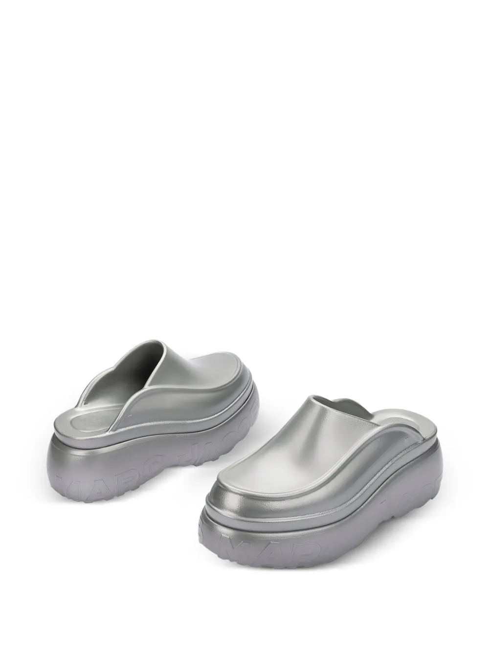 Marc Jacobs Mule x Melissa Com Logo Gravado | Prateado | FARFETCH BR