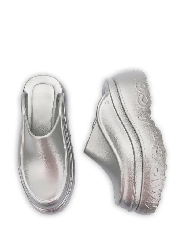 MARC JACOBS　フラットシューズ　39サイズ Marc Jacobs Mule x Melissa Com Logo Gravado | Prateado | FARFETCH BR