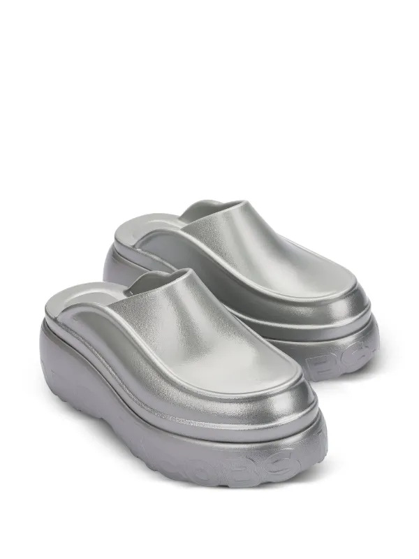 Marc Jacobs Mule x Melissa Com Logo Gravado | Prateado | FARFETCH BR