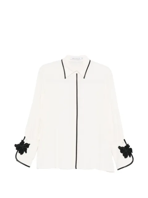 SIMONA CORSELLINI floral-appliqué blouse