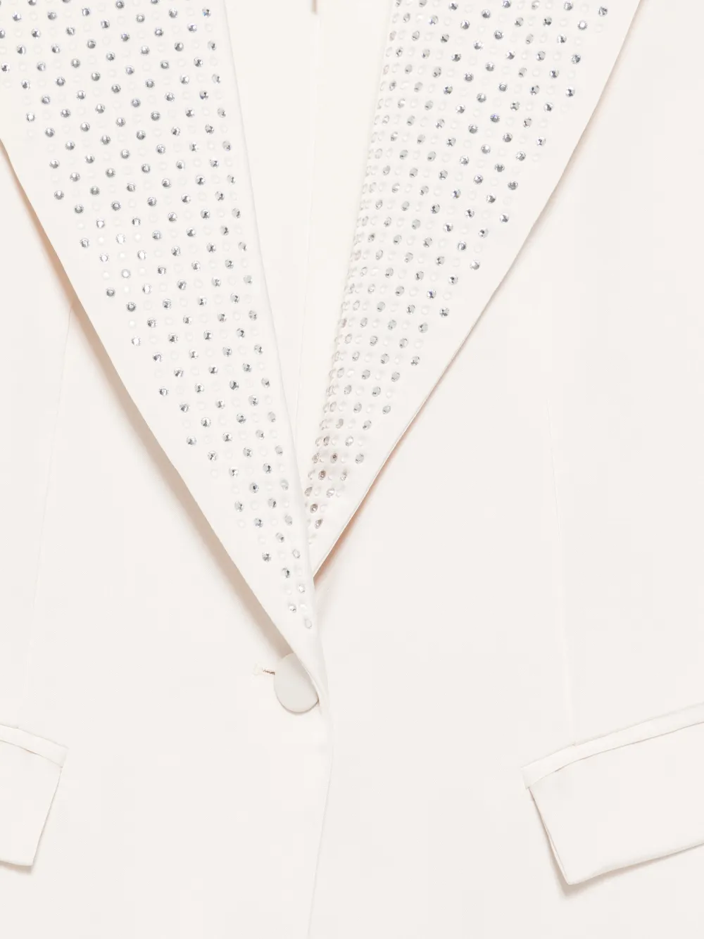 SIMONA CORSELLINI Blazer verfraaid met kristallen Wit