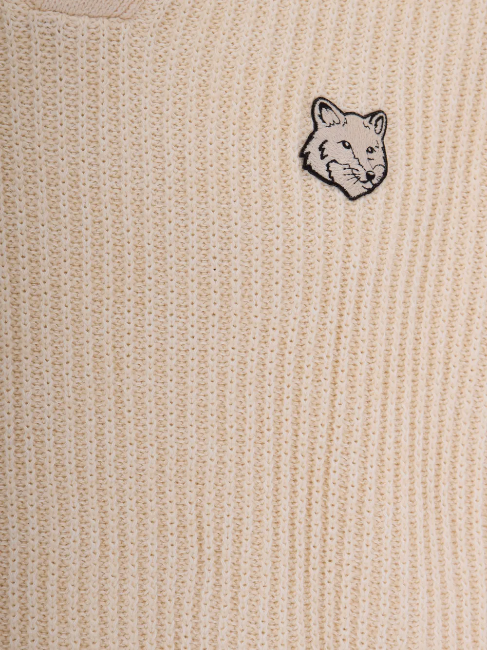 Maison Kitsuné Trui met polokraag Beige