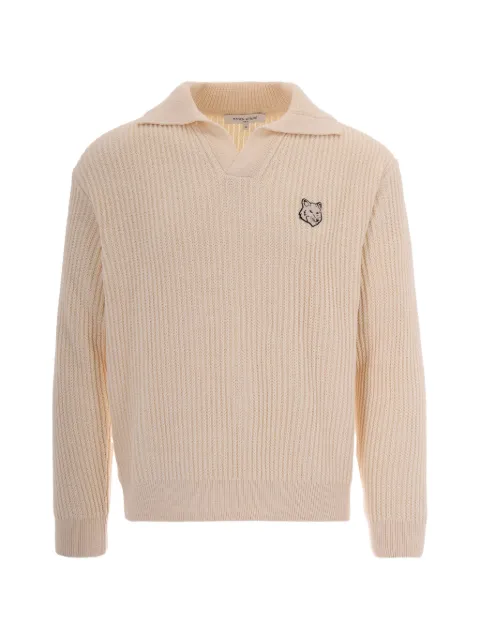 Maison Kitsuné polo-collar sweater