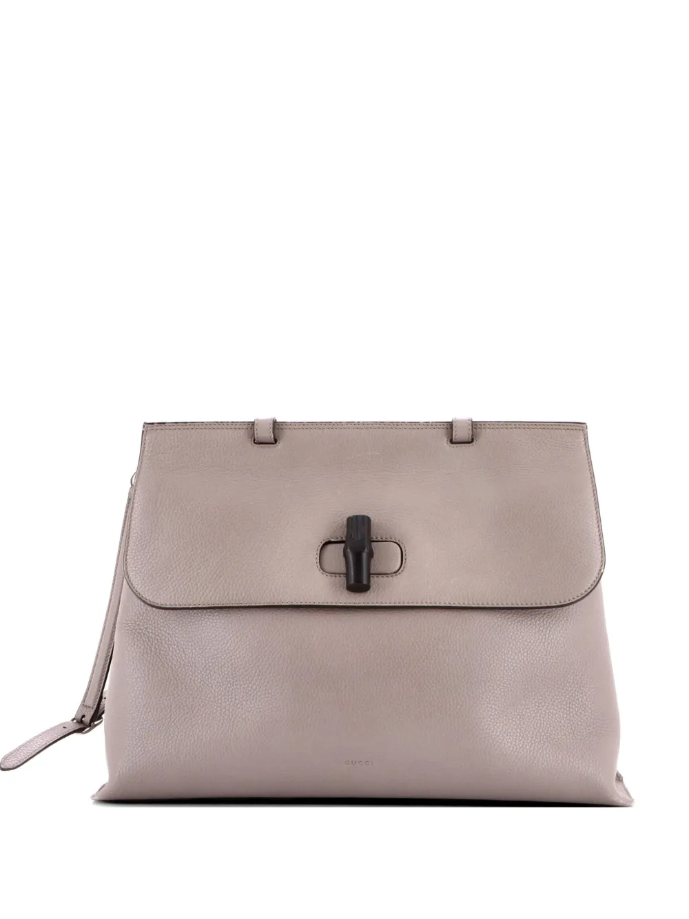 Gucci Pre-Owned Bamboo Daily Top Handle Bag Leather Large satchel - Grigio