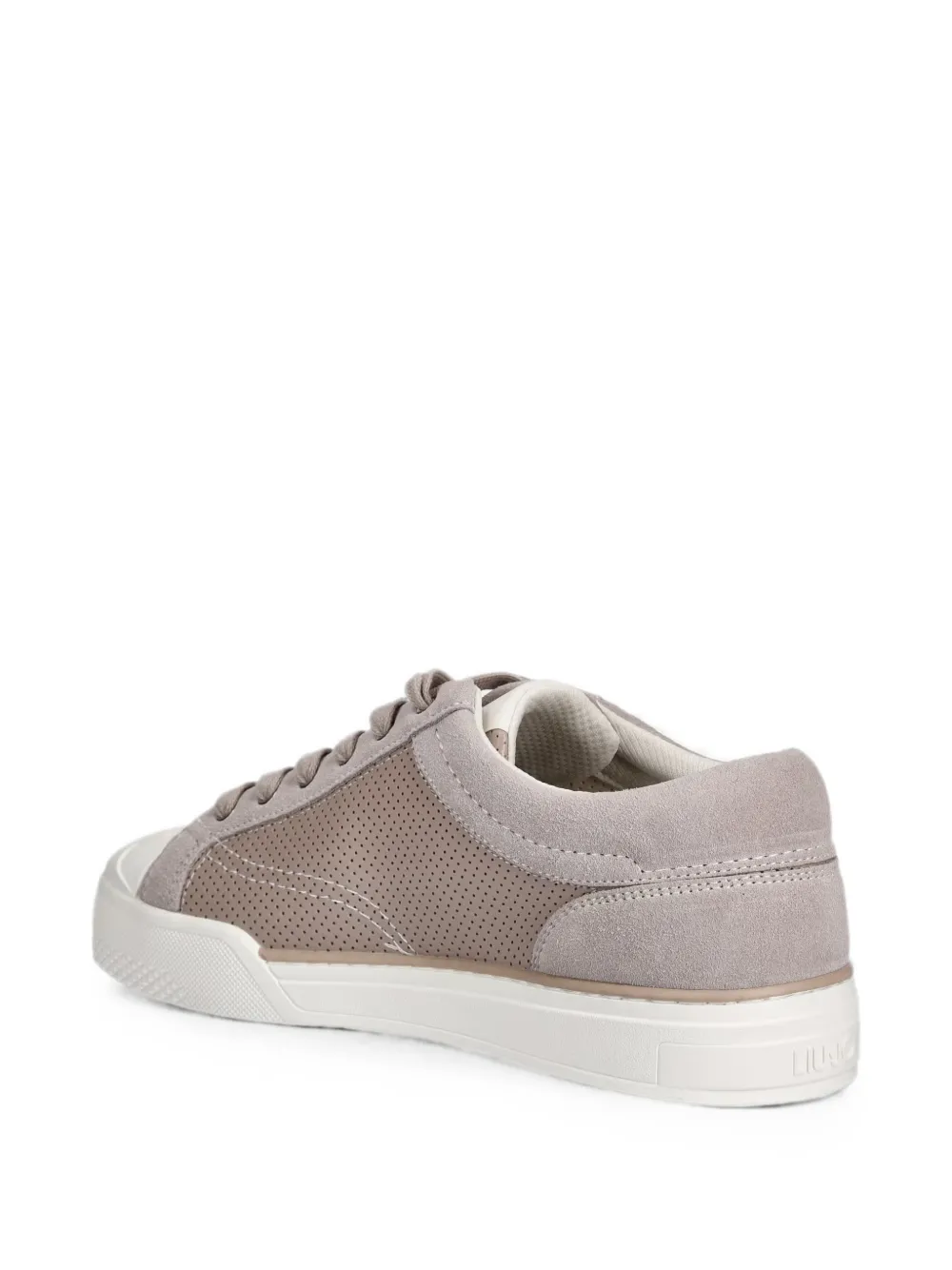 LIU JO perforated logo-plaque sneakers Beige