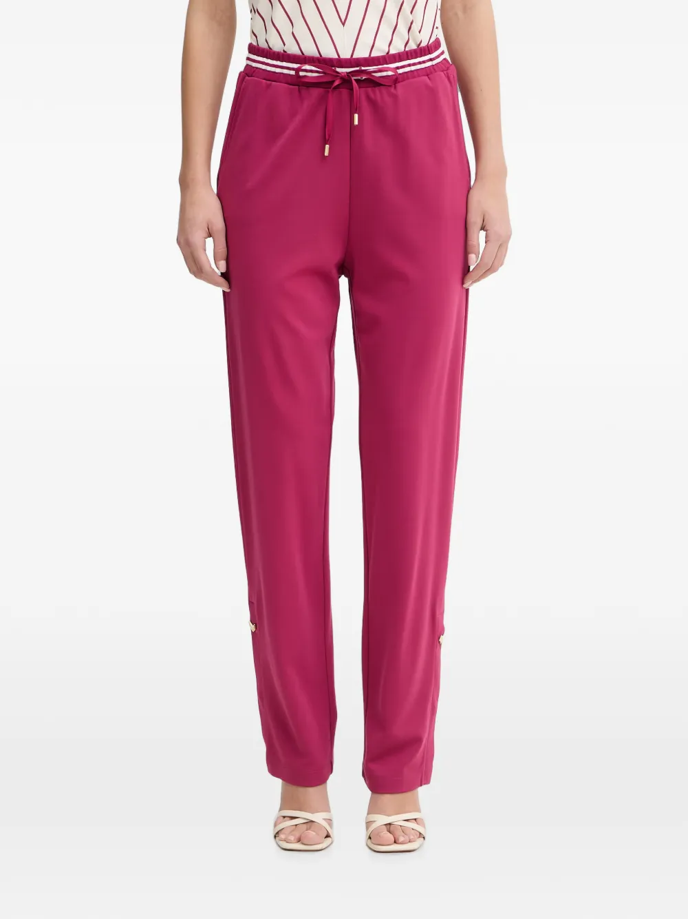 LIU JO drawstring-waist track pants - Rosa