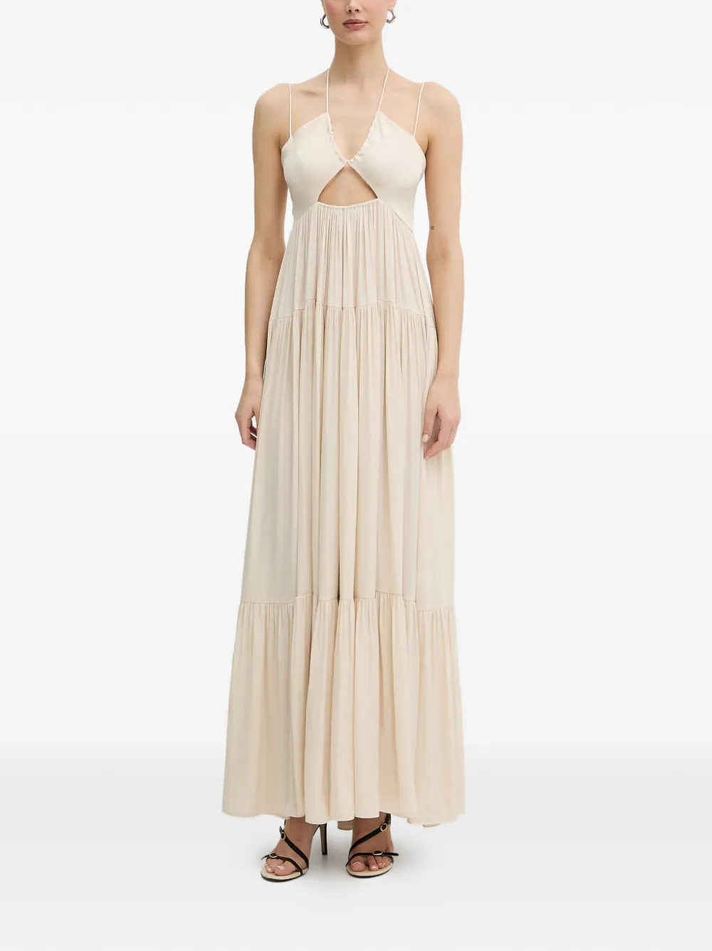 Patrizia Pepe Abito con dettaglio cut-out - Toni neutri