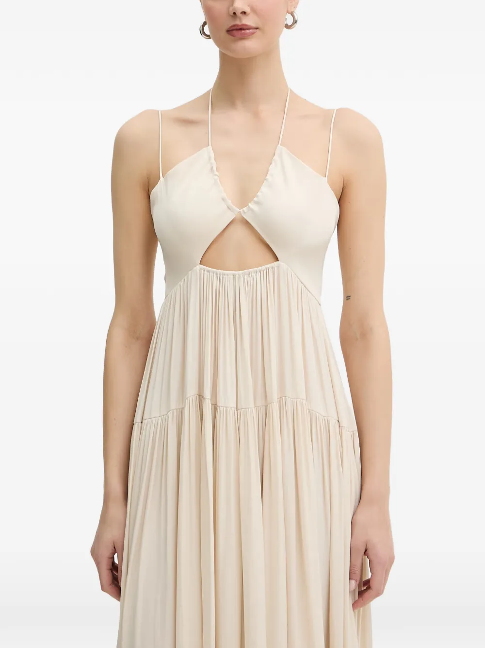 Patrizia Pepe Gelaagde jurk Beige