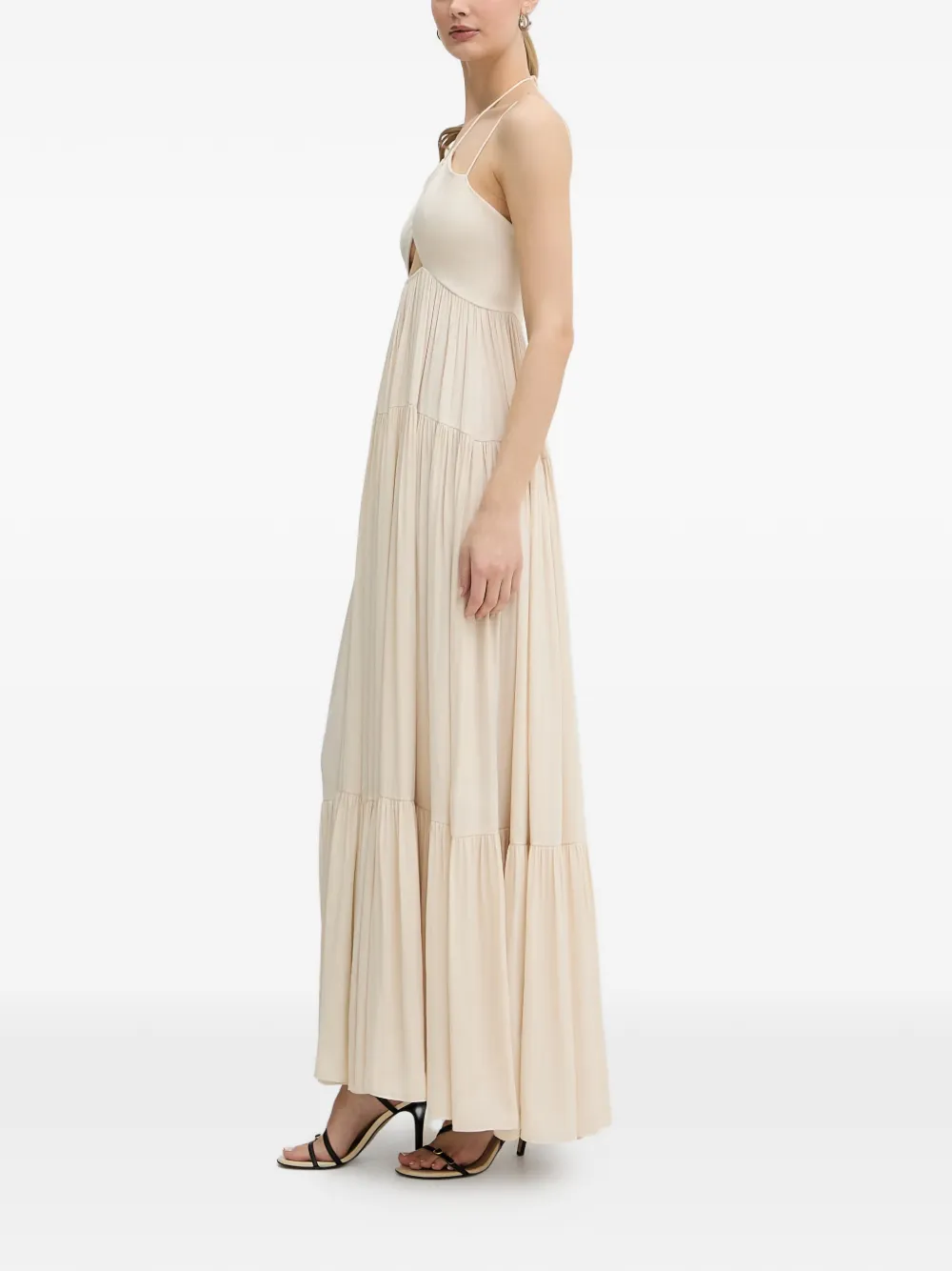 Patrizia Pepe Gelaagde jurk Beige