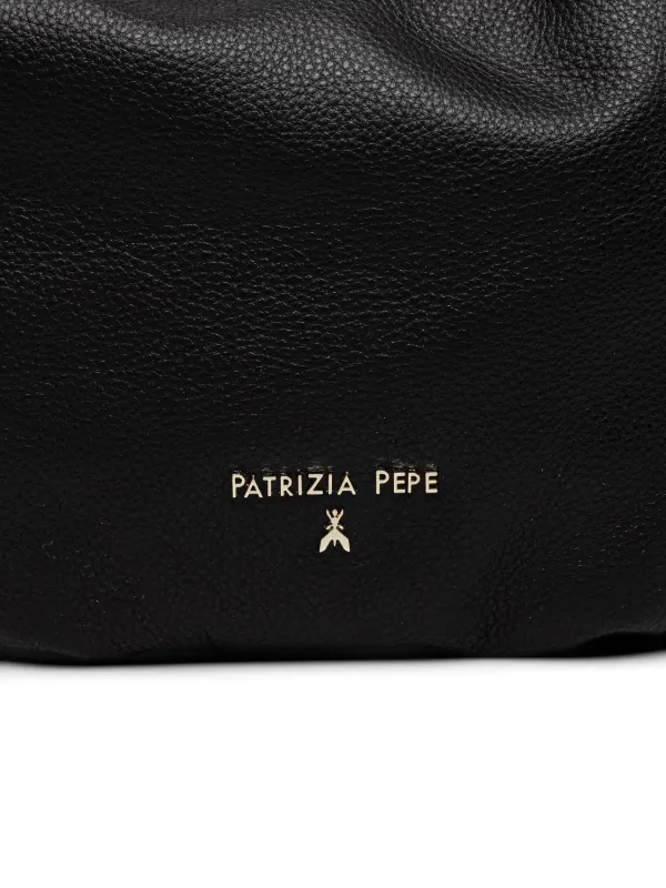 Patrizia Pepe Bubble drawstring-detail Bag | Black | FARFETCH