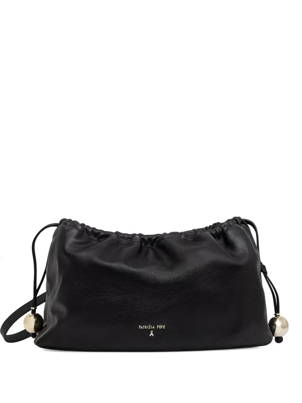 Patrizia Pepe Bubble drawstring-detail bag - Black