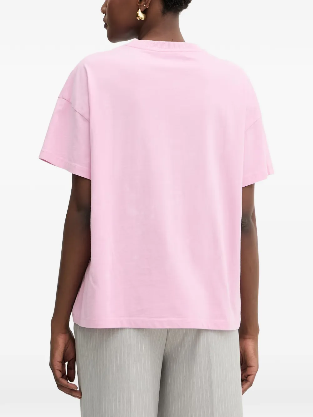 Patrizia Pepe T-shirt met logoprint Roze