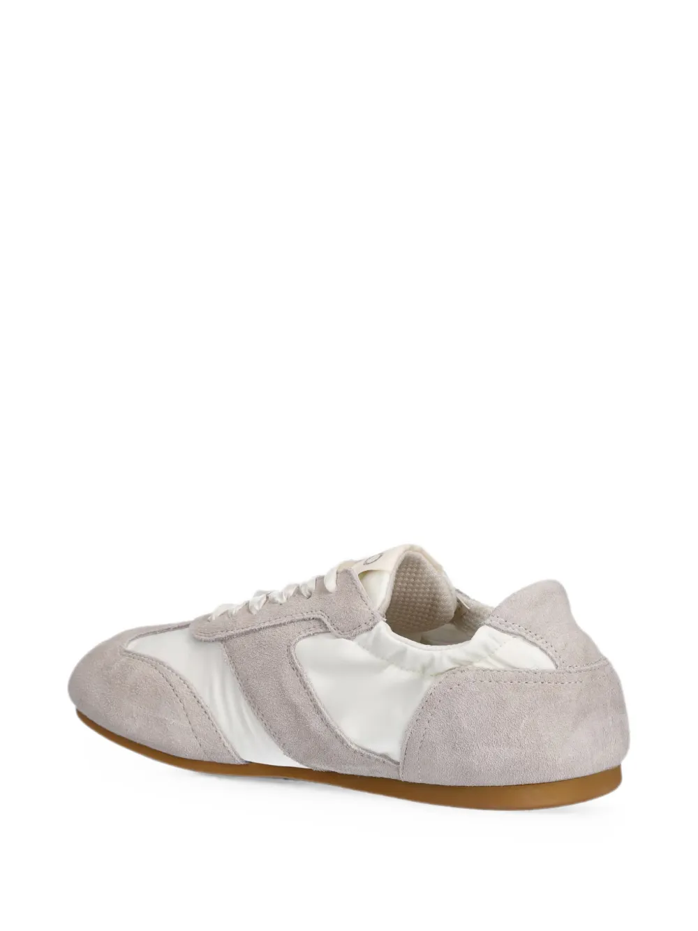 LIU JO suede-panelled logo-patch sneakers Grijs