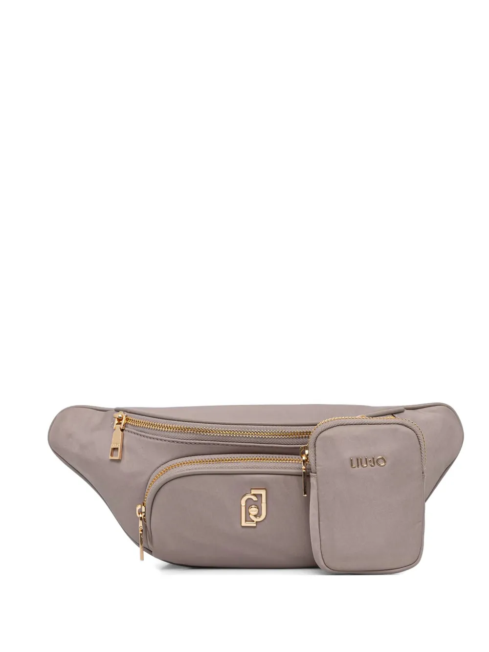 LIU JO logo-plaque belt bag - Grigio