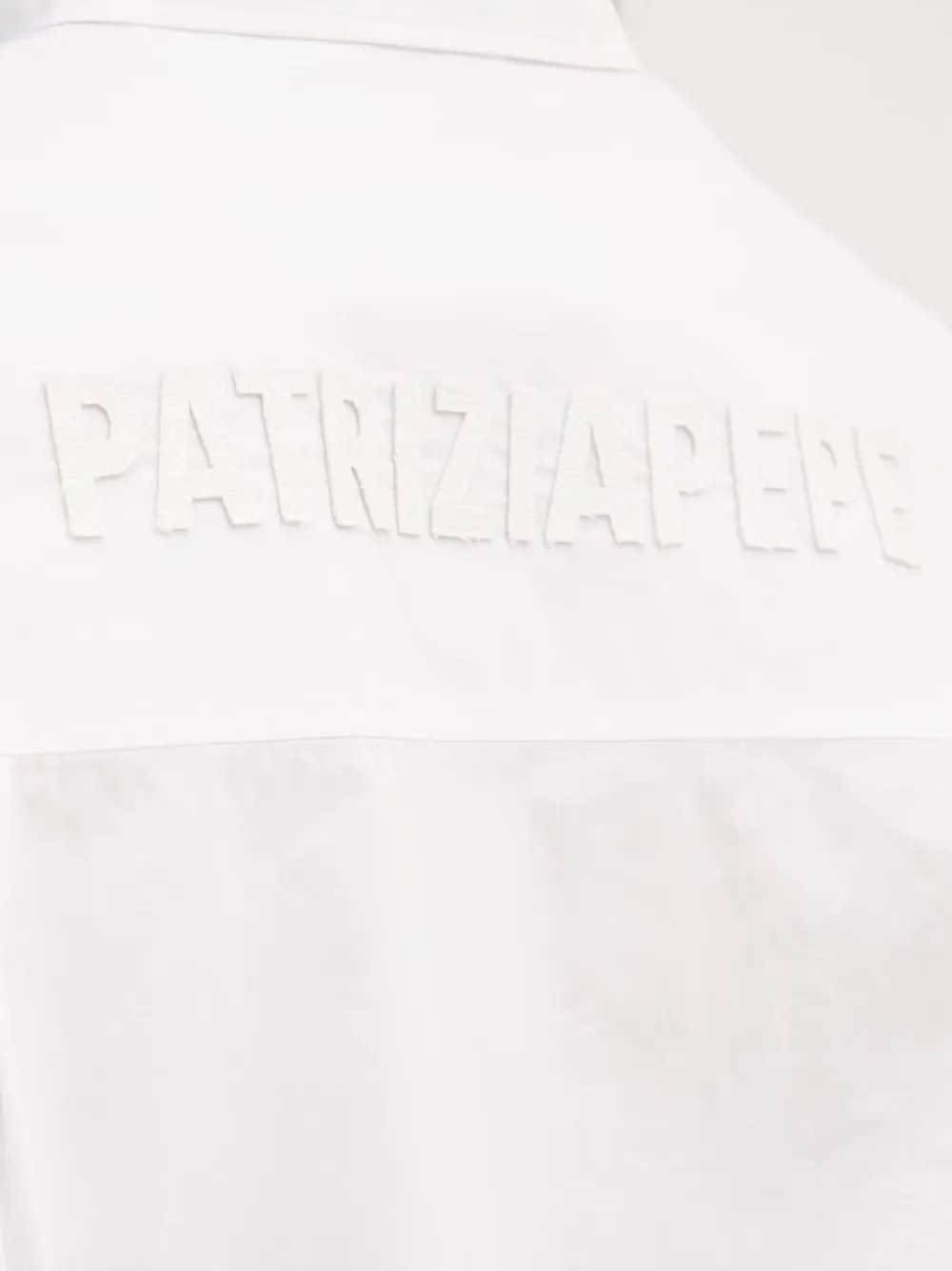 Patrizia Pepe Blouse met logopatch Wit