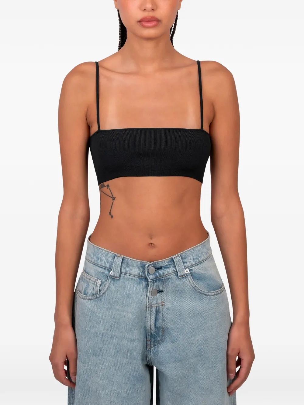 Gimaguas Selina ribbed top - Schwarz