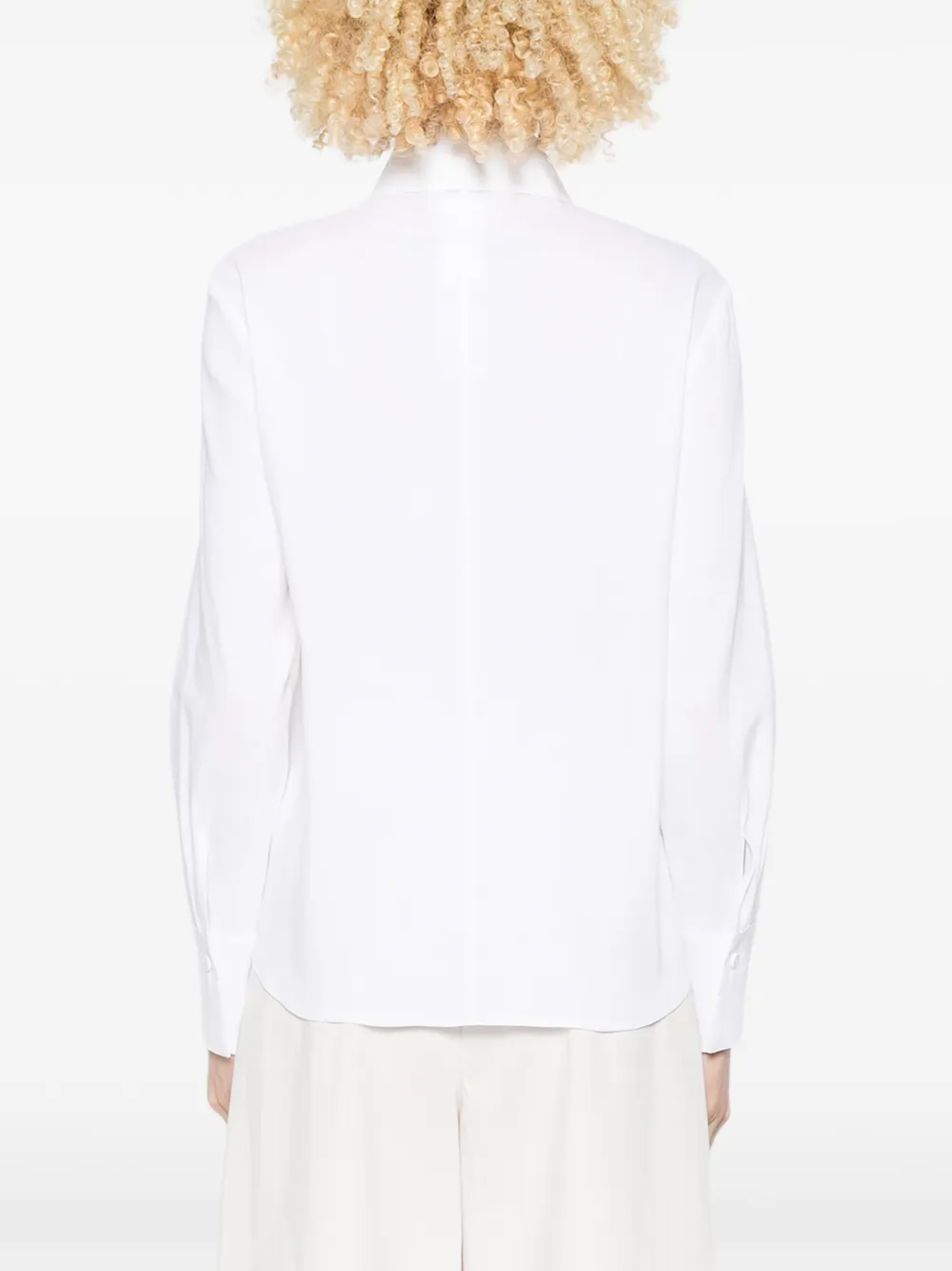 Max Mara Badesse blouse met lange mouwen Wit