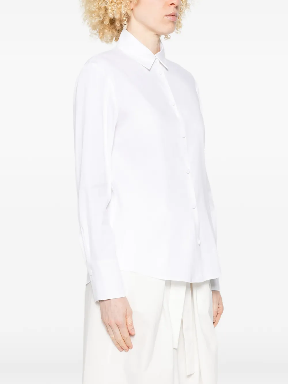 Max Mara Badesse blouse met lange mouwen Wit