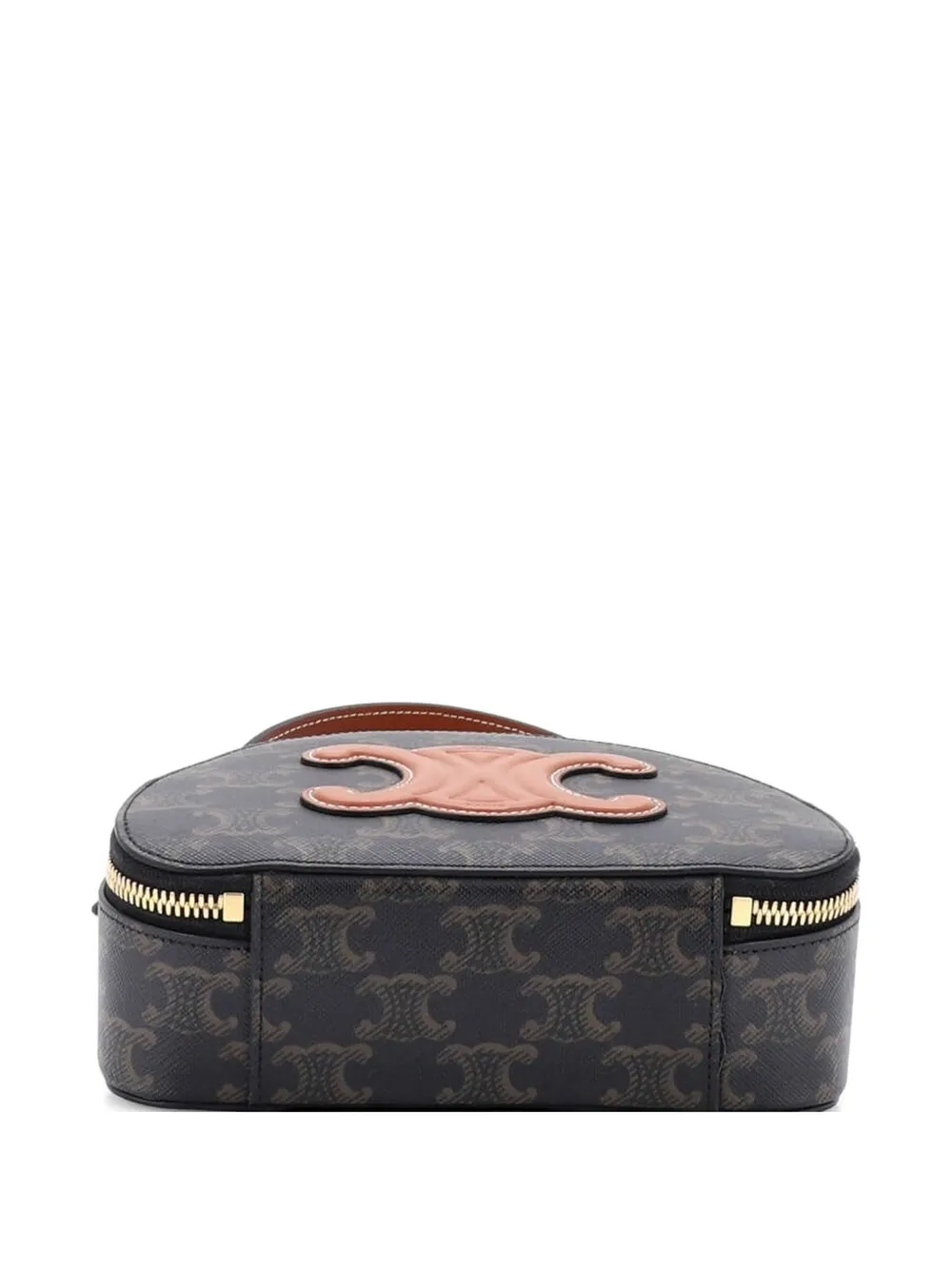 Celine Pre-Owned Half Moon Case Triomphe Coated Canvas With