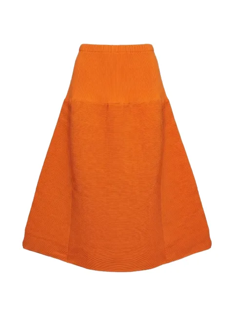 Melitta Baumeister A-line ripple midi skirt
