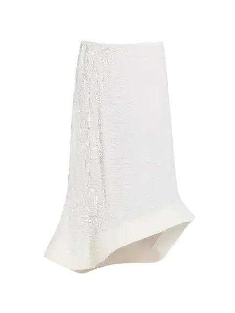 Melitta Baumeister asymmetric bouclé skirt