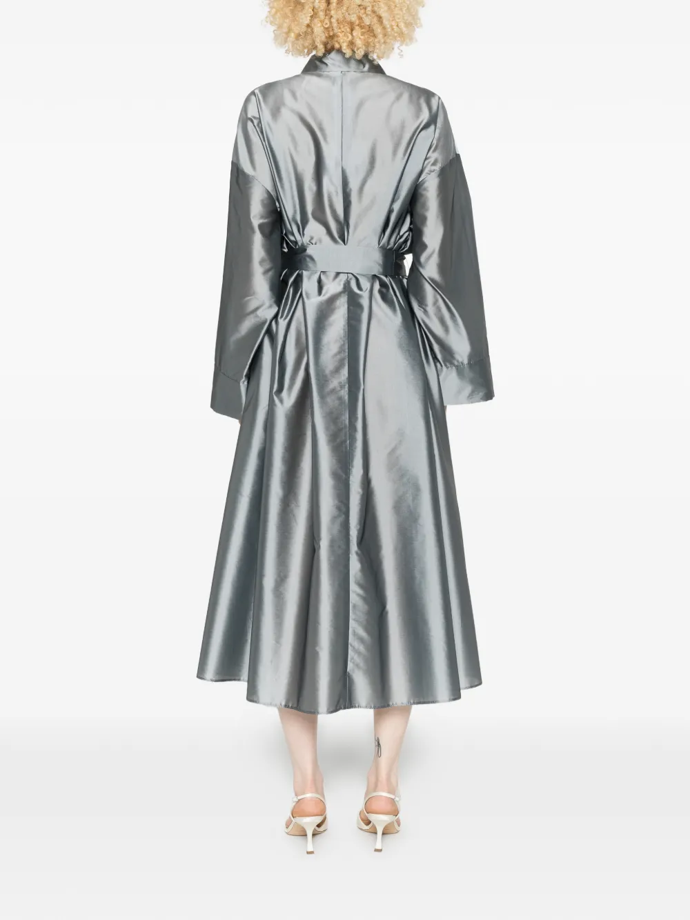 'S Max Mara Anna blousejurk met gestrikte taille Grijs